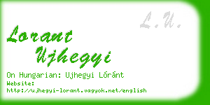 lorant ujhegyi business card